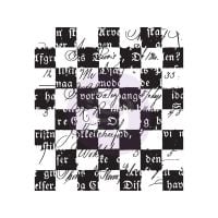 Prima Finnabair Clear Cling Stamps - Checkered Texts