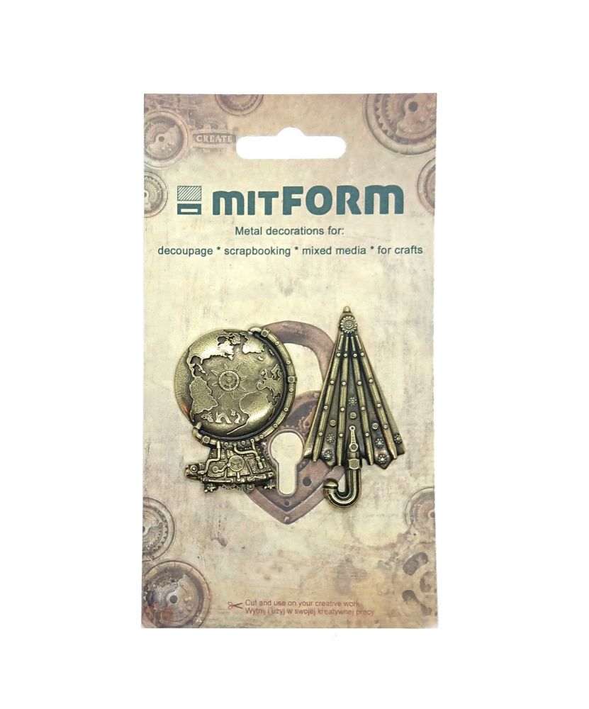 mitFORM Travel 2 Metal Embellishments (MITS050)