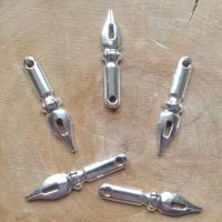 Silver Pen Nib Charms (C058)