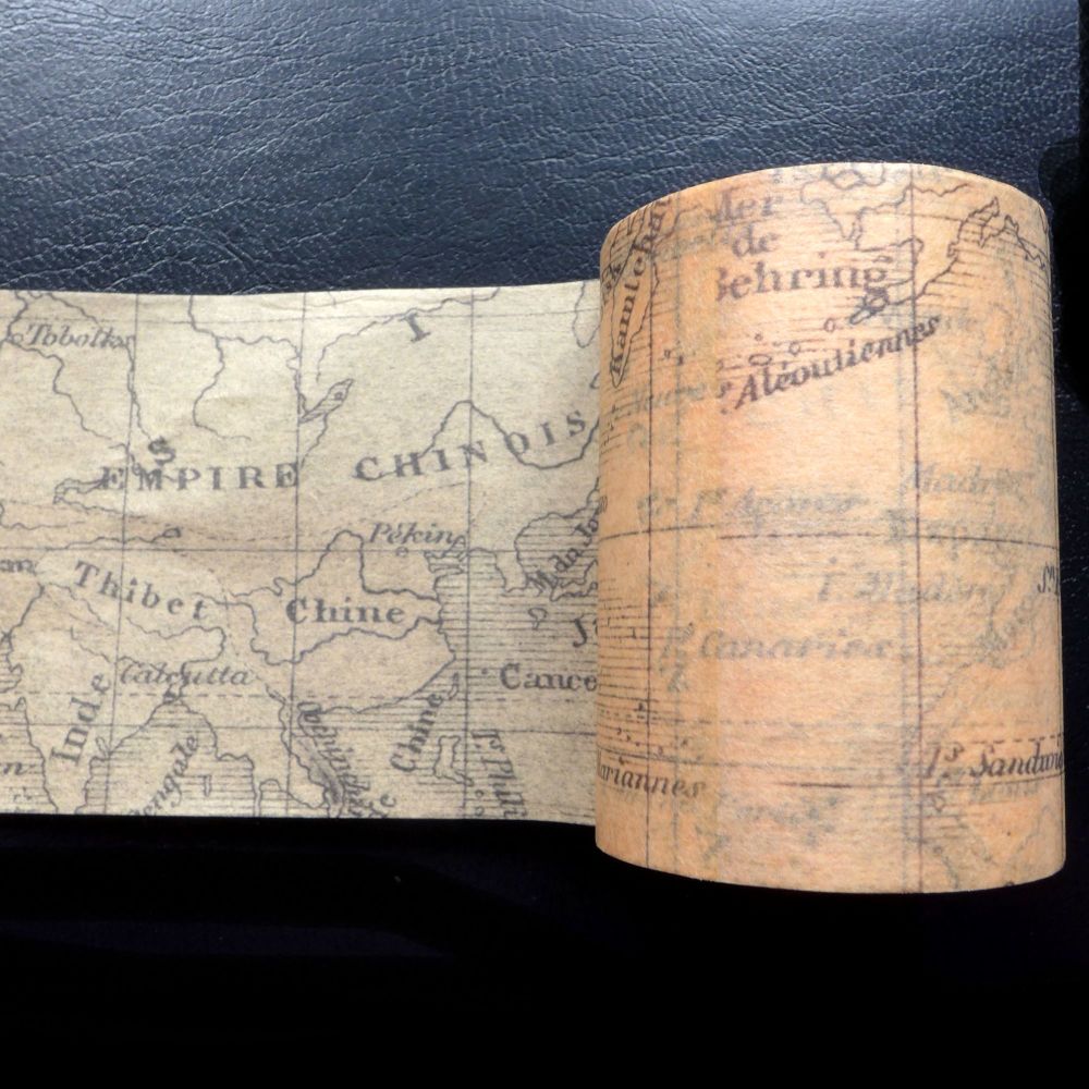 Vintage Map Washi Tape (W8002)