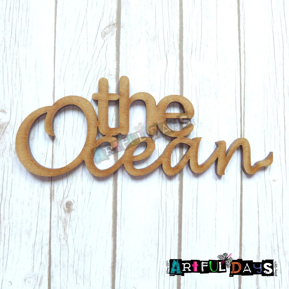 Artful Days MDF Sea Critters Collection - the Ocean Word (ADM013)
