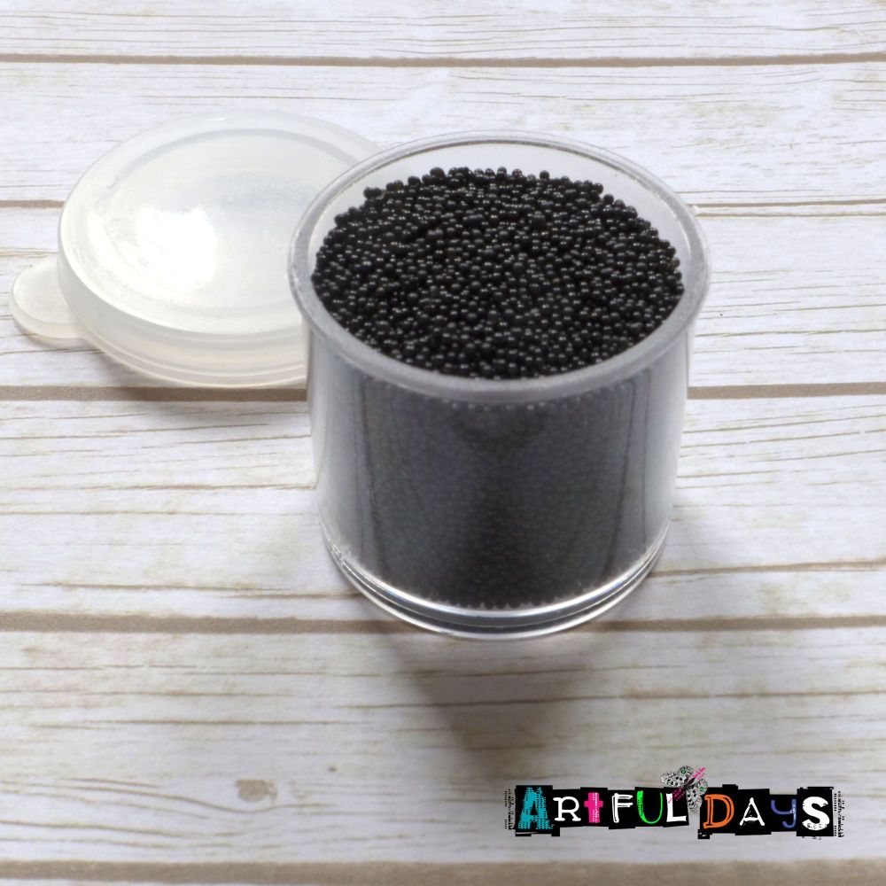 Petite Pots ~ Micro Beads Black 18