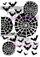 Artful Days A5 Stencils - Bats & Webs (ADS008)