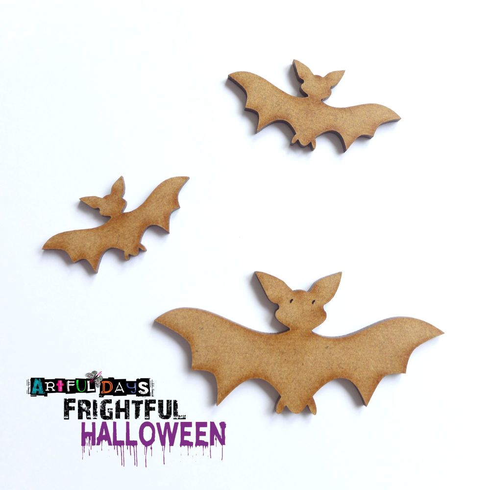 Artful Days MDF Frightful Halloween -  Bat Family (ADM045)