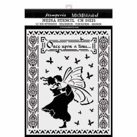 Stamperia Winter Tails Thick Stencil Once Upon A Time (KSTD051)