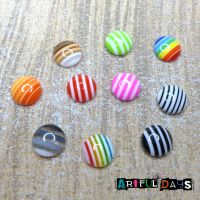 Sweet Striped Candy Cabochons (CA3038) 