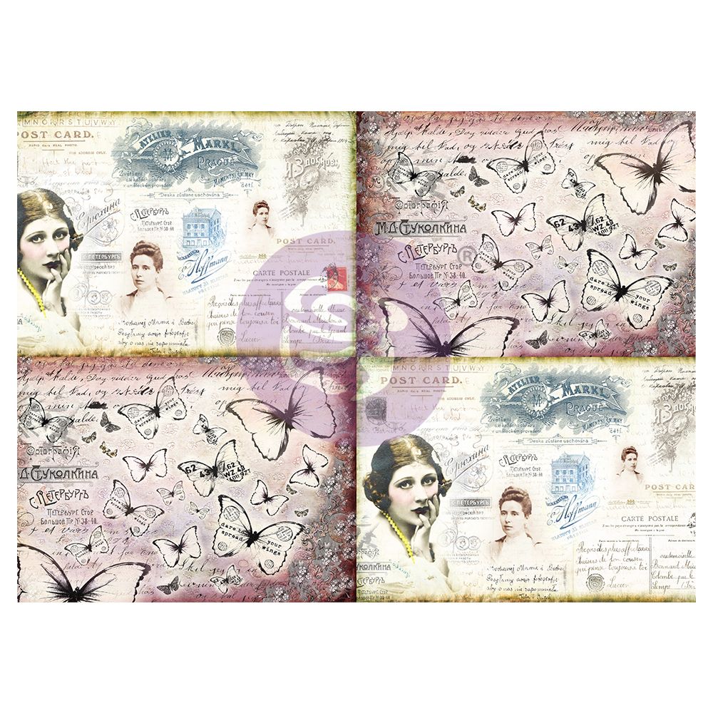 Prima Finnabair Art Daily Decorative Papers Journaling Minis - Ladies world
