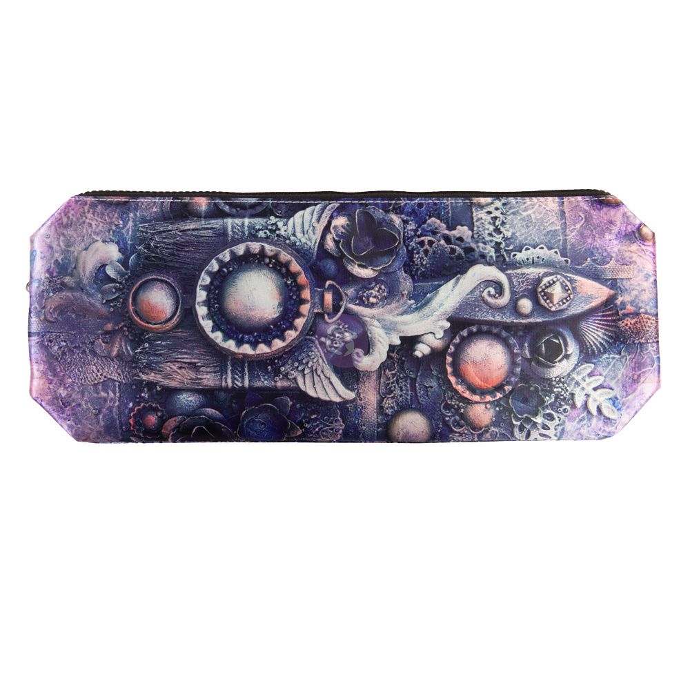 Prima Finnabair Art Basics Art Tool Pouch - Art Celebration in Purple