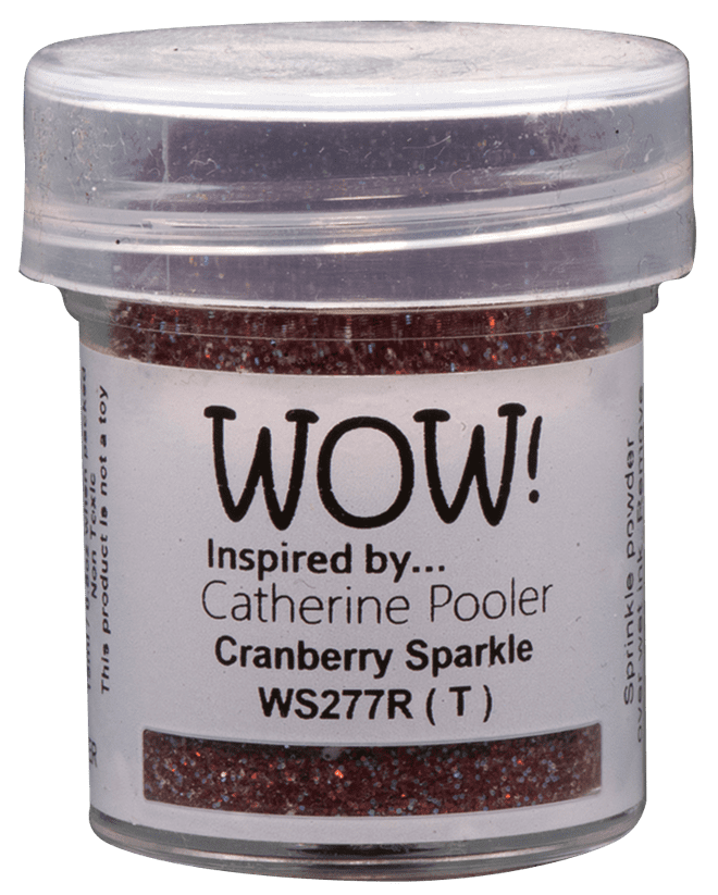 WOW Embossing Glitter - WS277 Cranberry Sparkle*Catherine Pooler*