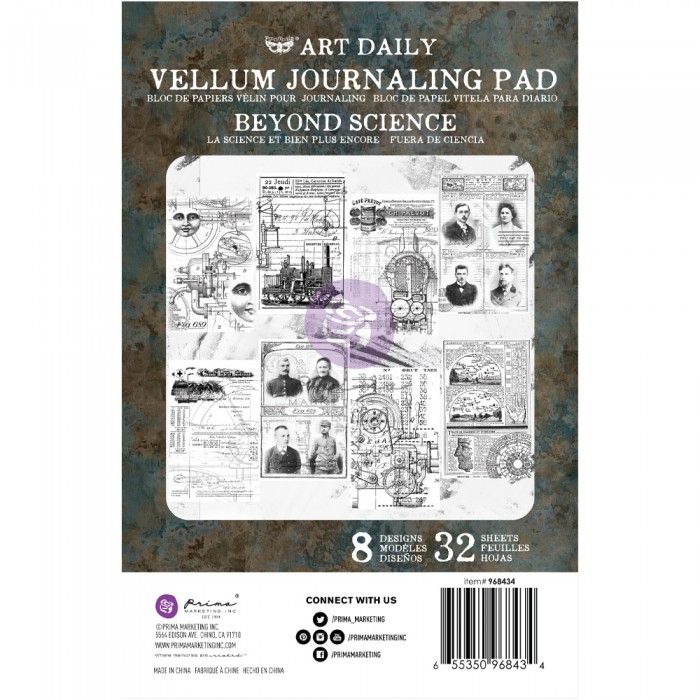 Prima Finnabair Art Daily Vellum Journaling Pad - Beyond Science