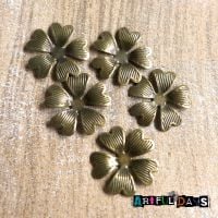Bronze Heart Petal Flowers (C016)