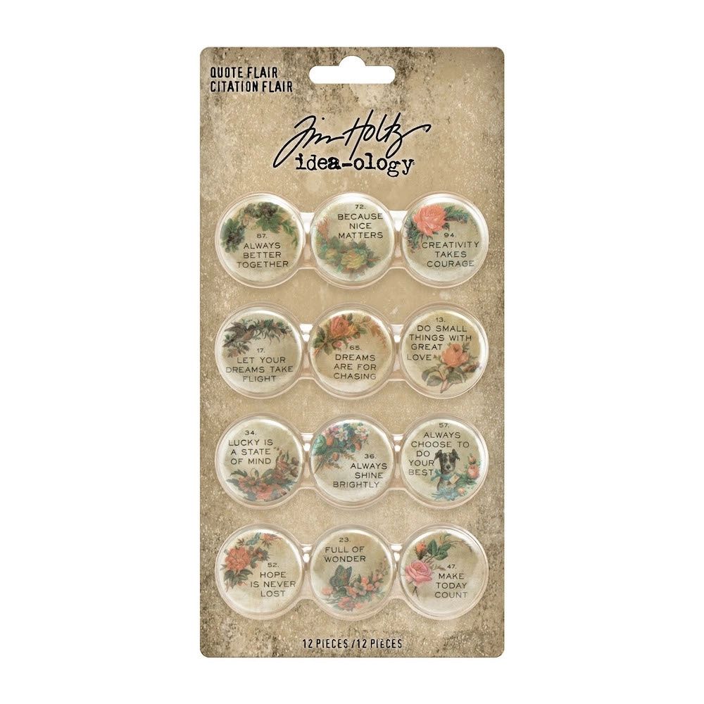 Idea-ology Tim Holtz Quote Flair (TH94116)