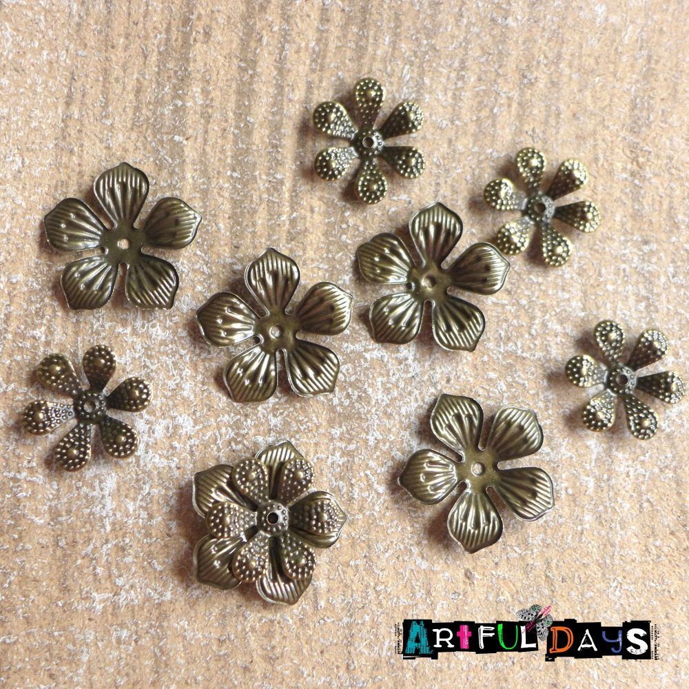 Bronze Petals, 2 Sizes (C108)