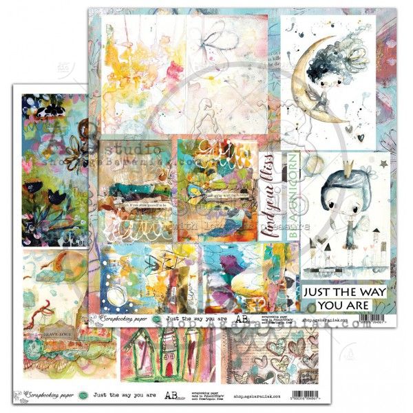 By Tandiart, Elements Scrapbooking Paper 12 x12 - Just the way you are