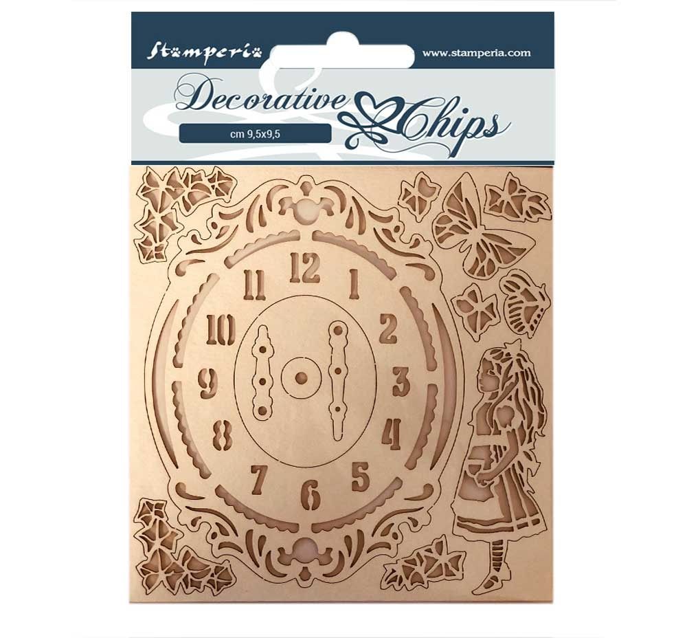 Stamperia Alice Decorative Chips Keys and Frames (SCB75)