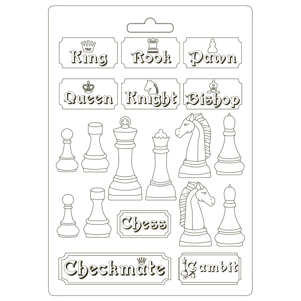 Stamperia Alice Soft Mould A4 Chessboard (K3PTA4507)