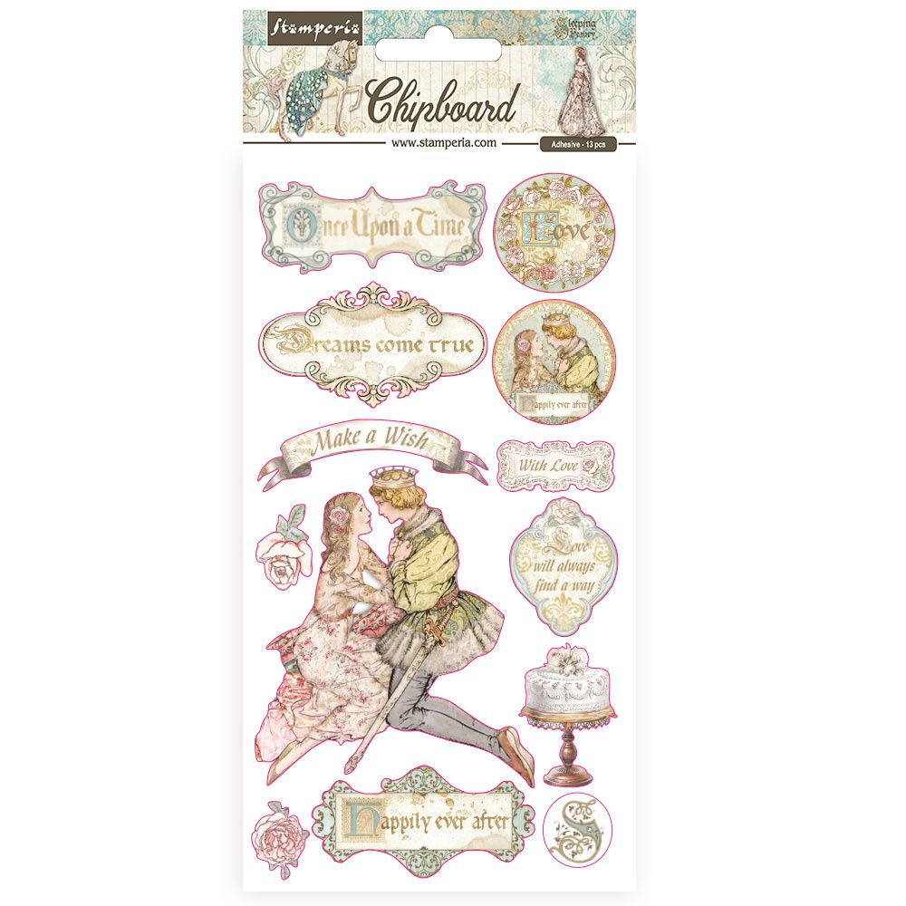 Stamperia Sleeping Beauty Chipboards (DFLCB30)