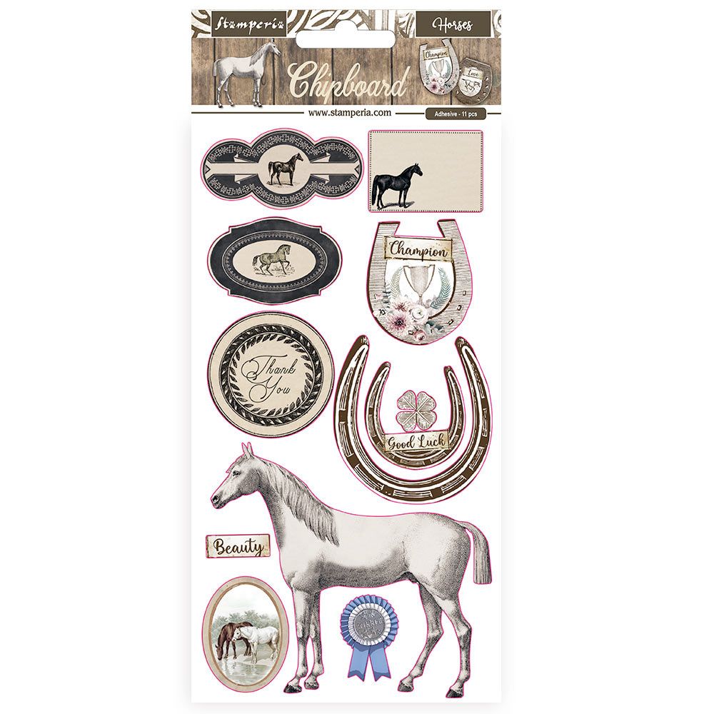 Stamperia Romantic Horses Chipboards(DFLCB31)