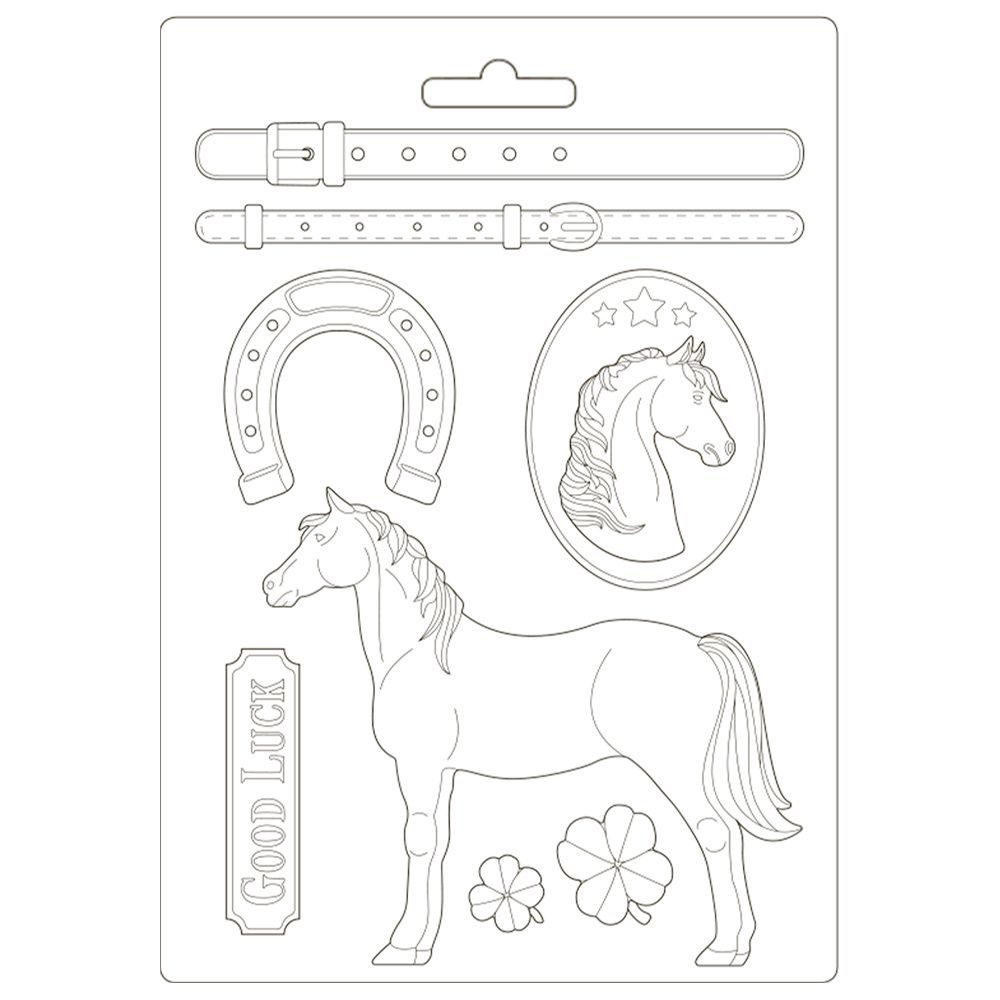 Stamperia Romantic Horses Soft Mould A4 Standing Horse (K3PTA4500)