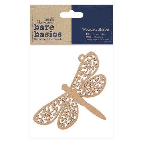 Papermania Bare Basics Wooden Shapes Dragonfly (PMA 174621)