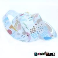 Blue Pattern Gold Foiled Washi Tape (W8022)