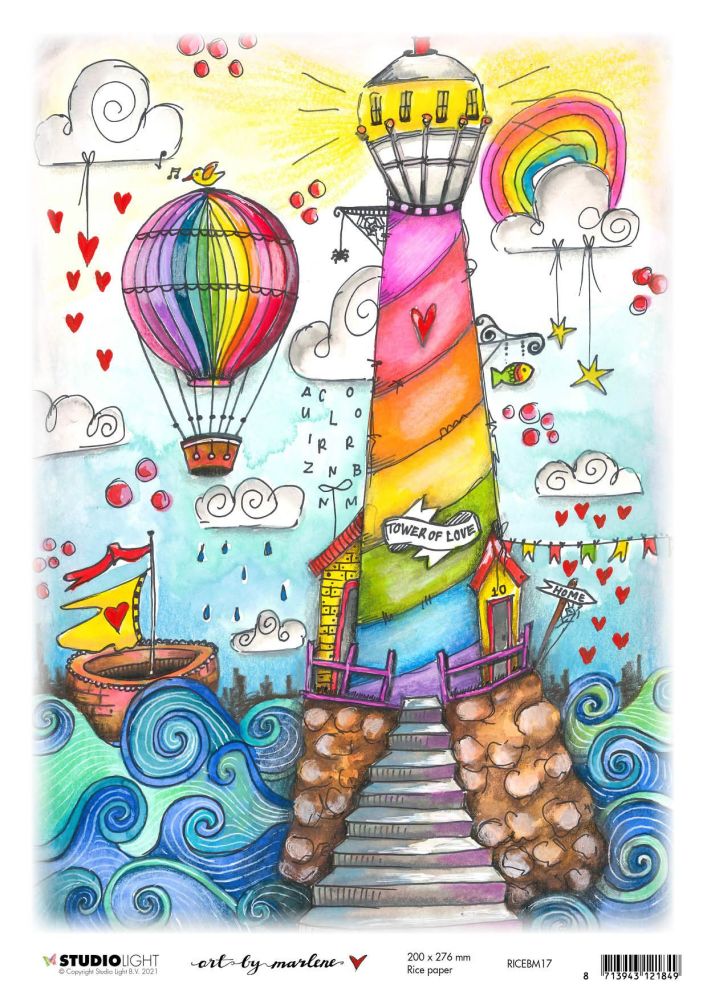 Art By Marlene Marlene's World A4 Rice Paper (RICEBM17)