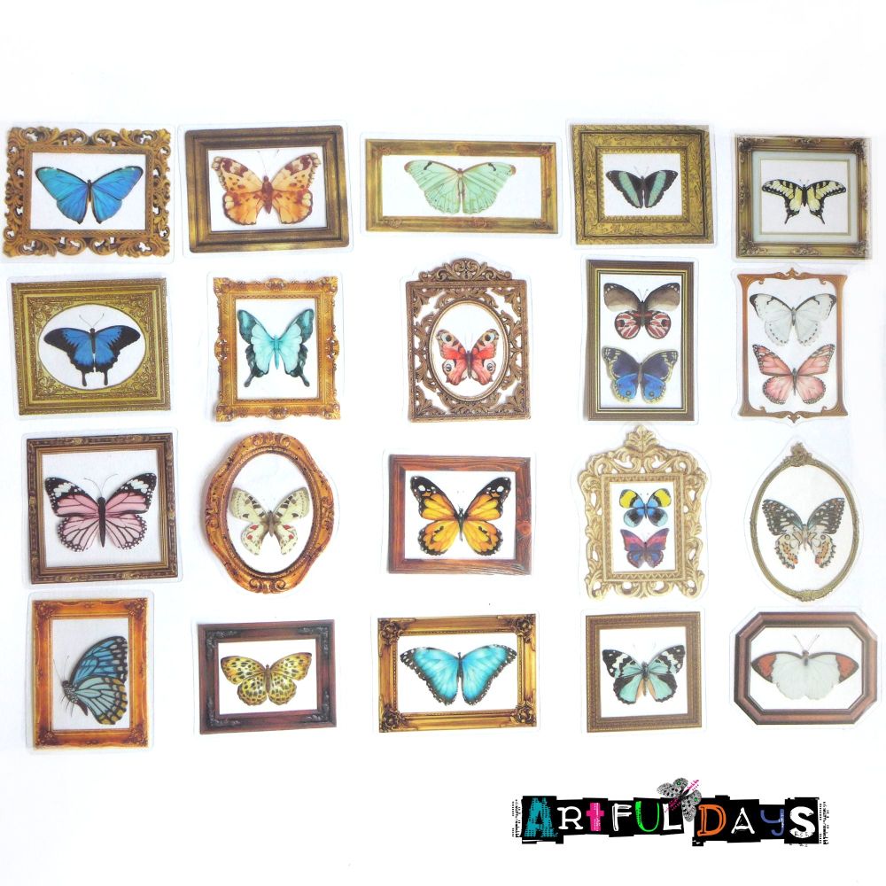 Framed Butterfly Stickers (PA006)