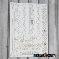Artful Days Chipboard - A5 Boarder Mix (ADC005)