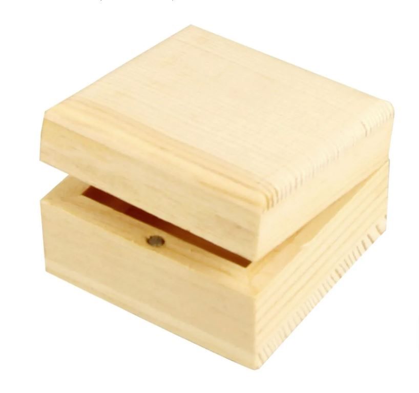 Mini Wooden Jewellery Box with magnetic lock - Decorate for Gifts