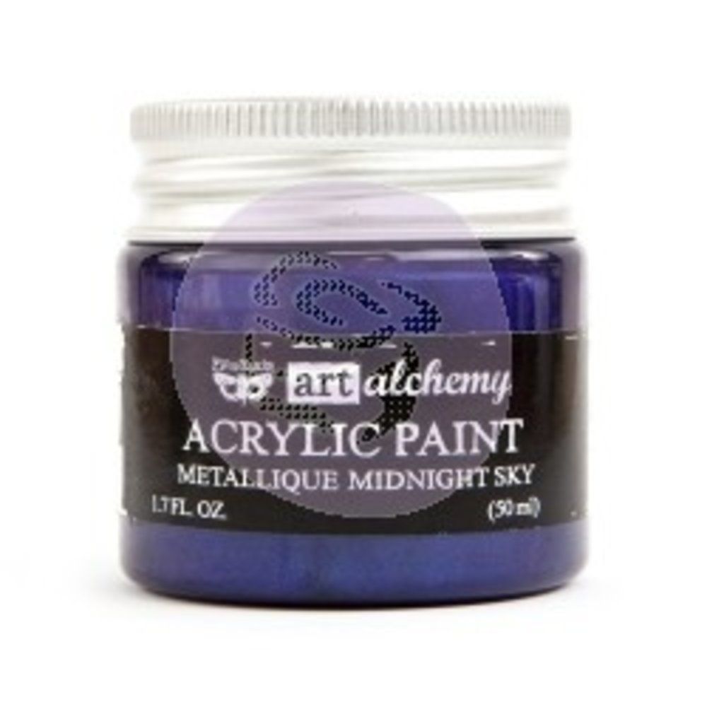Prima Finnabair Art Alchemy Acrylic Paint - Metallique Midnight Sky (964450)