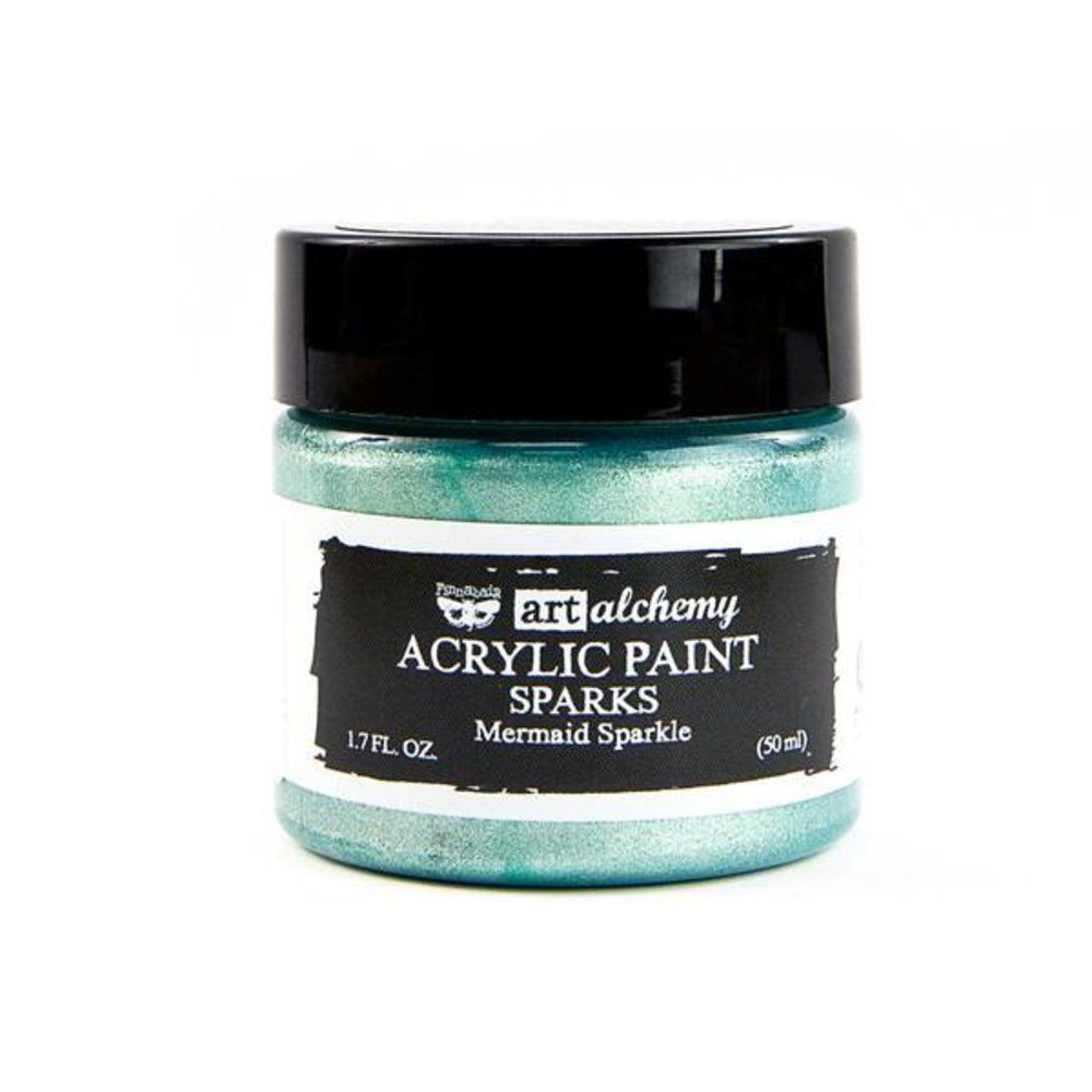 Prima Finnabair Art Alchemy Acrylic Sparks Paint - Mermaid Sparkle (964085)