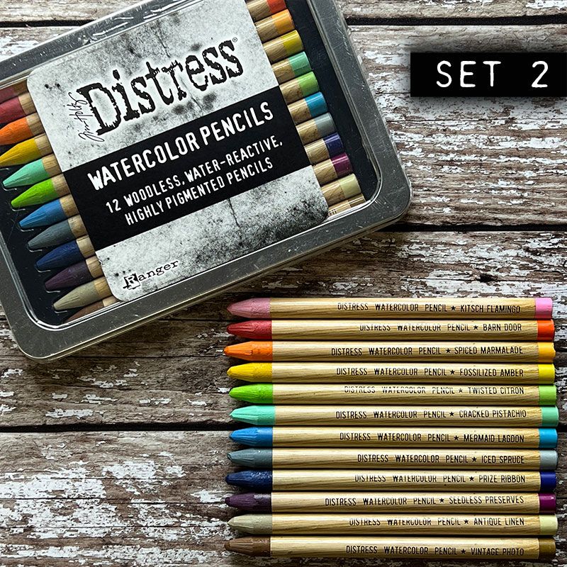 Tim Holtz® Distress Watercolor Pencils Kit 2 (12 Pack)