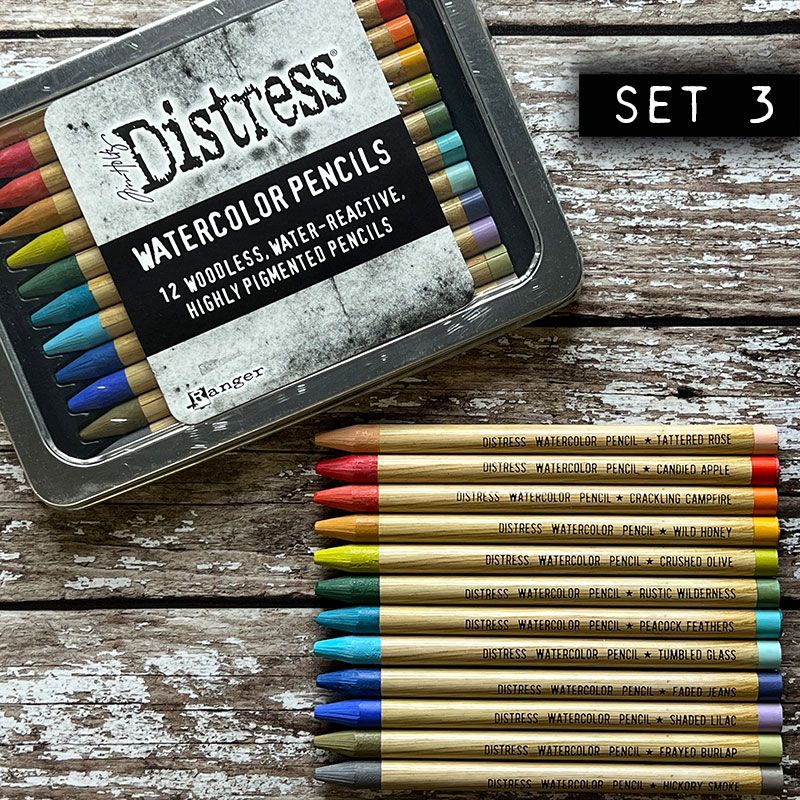 Tim Holtz® Distress Watercolor Pencils Kit 3 (12 Pack)
