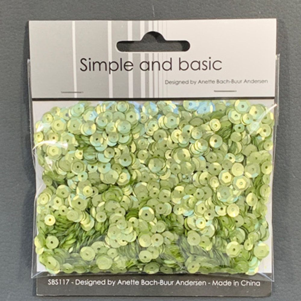 Simple & Basic Spring Green Sequin Mix (SBS117)