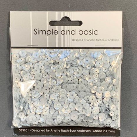 Simple & Basic Silver Sequin Mix (SBS101)