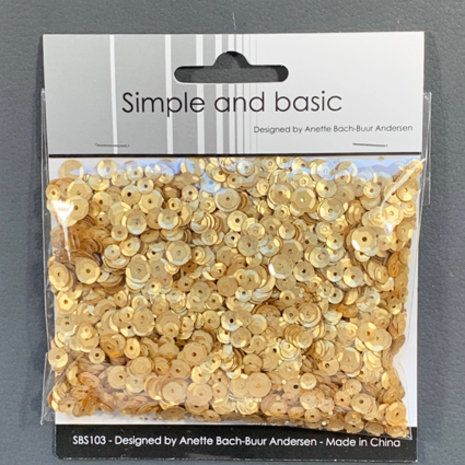 Simple & Basic Gold Sequin Mix (SBS103)