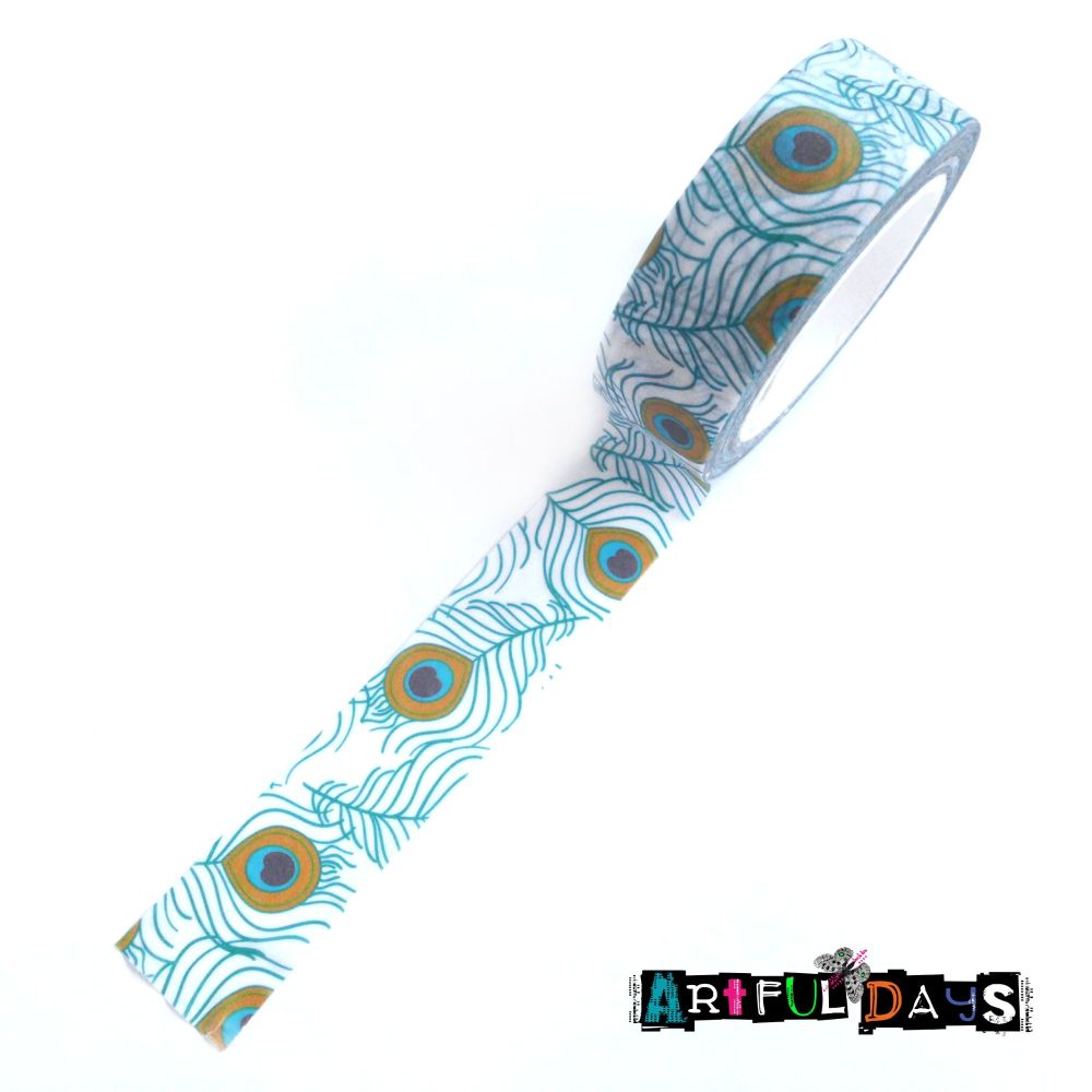 Peacock Feather Washi Tape (W8004)