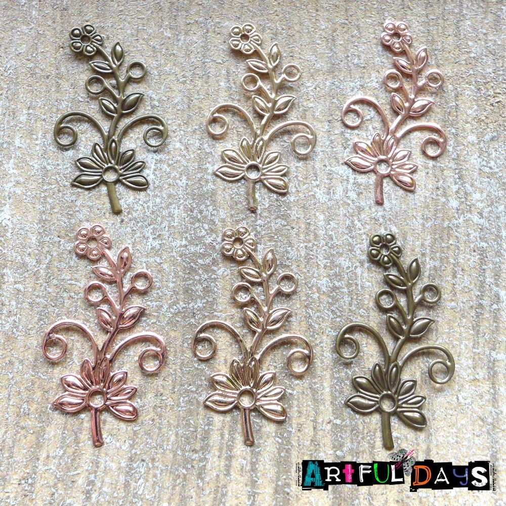 Dainty Floral Filigree Branches (C062)