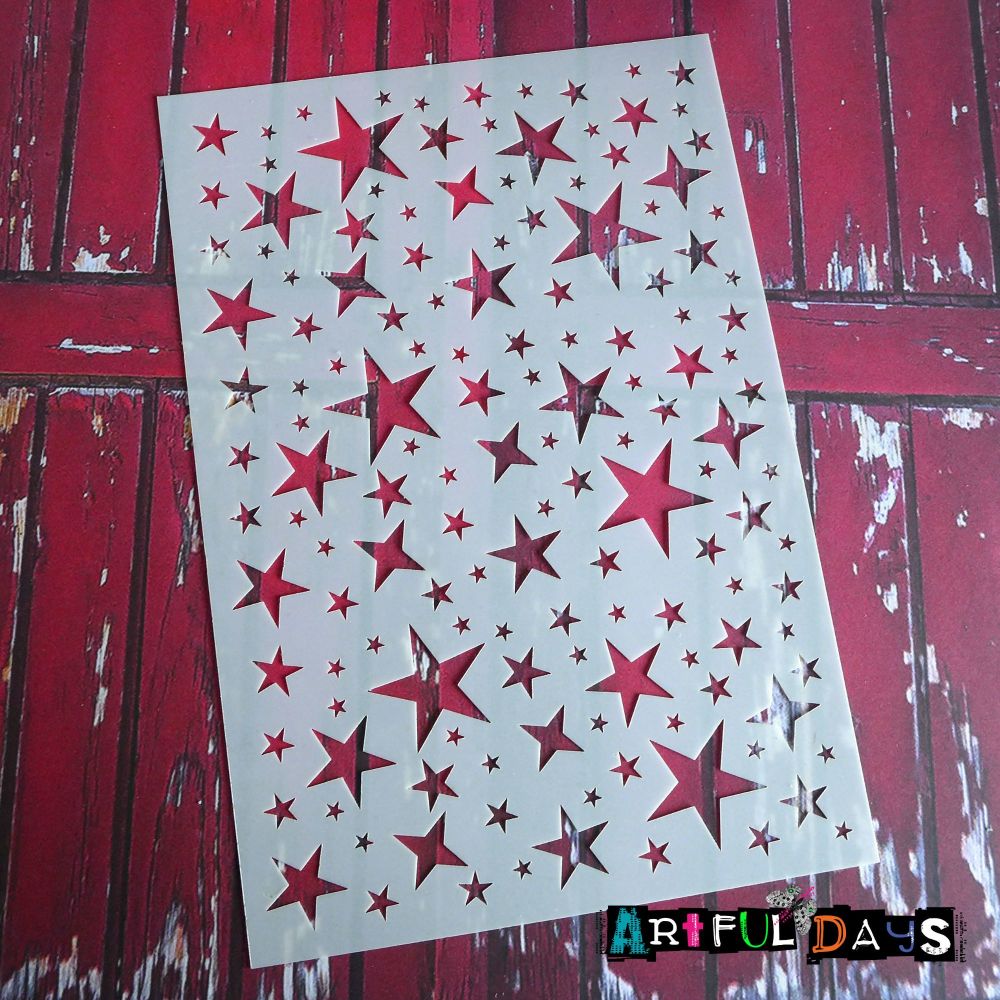 Artful Days Stencils - A5 Stars (ADS032)