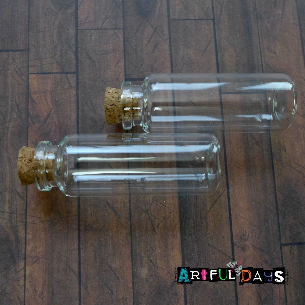 Glass Vials/Bottles 55mm (GL017)