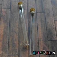 Tall & Thin Glass Vials/Bottles 75mm (GL018)