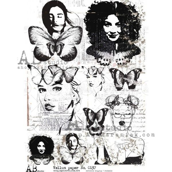 Decoupage Rice Paper No 0170 Faces