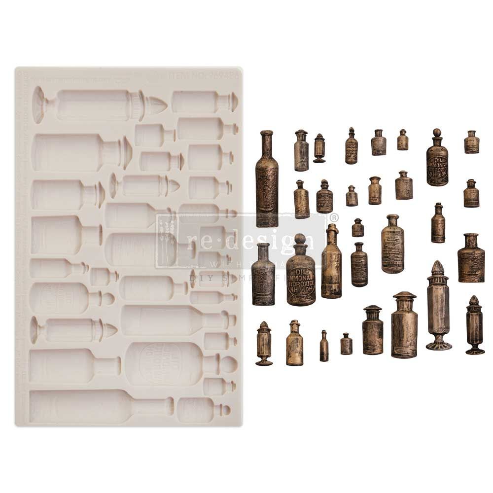 New Release Prima Finnabair Moulds - Apothecary Bottles (969486) Available 