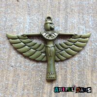 Bronze Winged Egyptian Goddess Charm (C154)