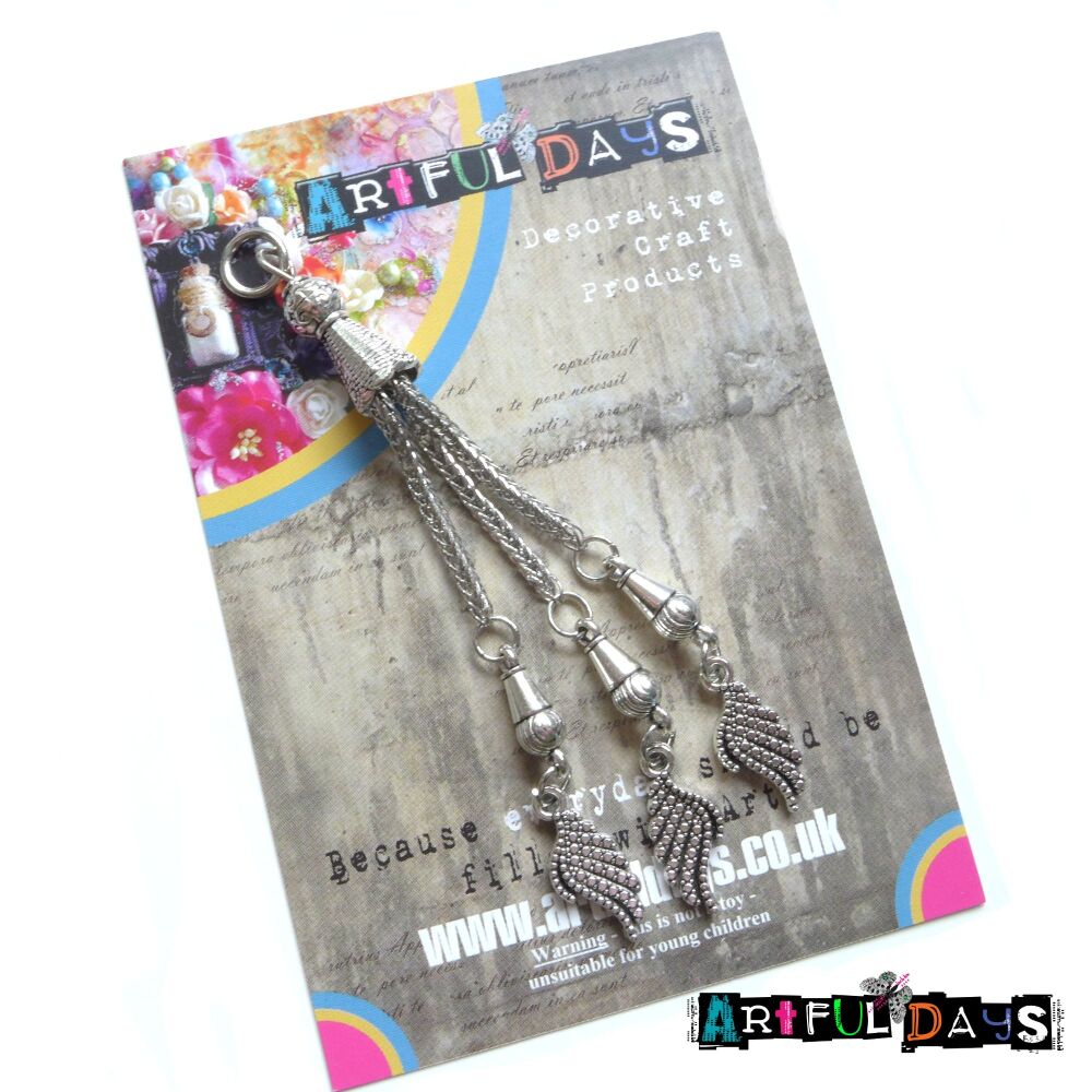 Treasured Artefacts - Silver Wing Dangle Charm (TA203)