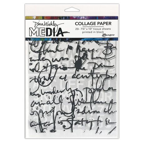 Dina Wakley Media Collage Paper - Collage Text (MDA77886)