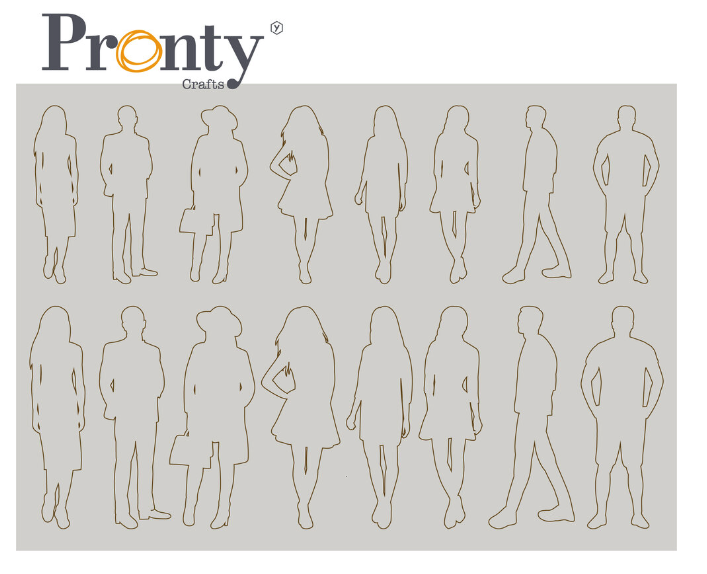 Pronty Crafts Pay it Forward A4 Chipboard Silhouette (492.001.051)