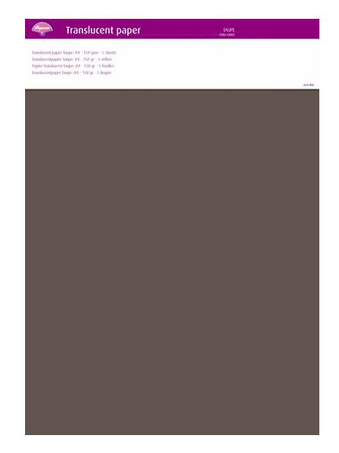 Pergamano Translucent Paper Taupe A4 150 gsm 5 Sheets (63002)