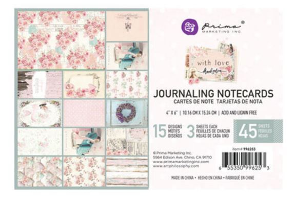 Prima Marketing With Love 4x6 Inch Journaling Cards (996253)