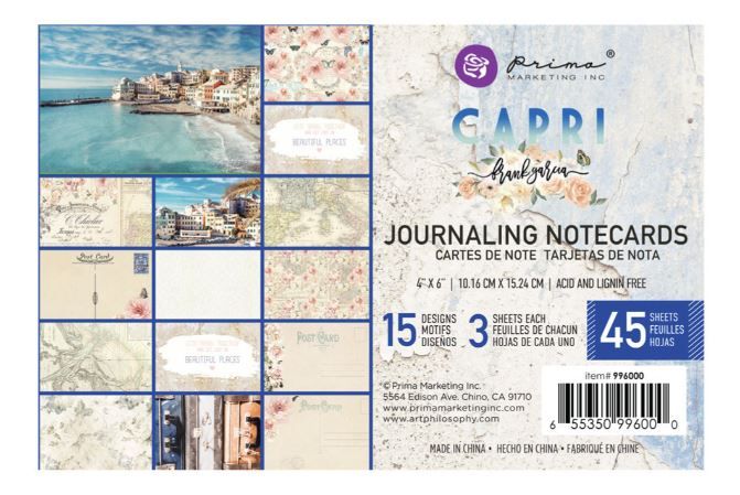 Prima Marketing Capri 4x6 Inch Journaling Cards (996000)